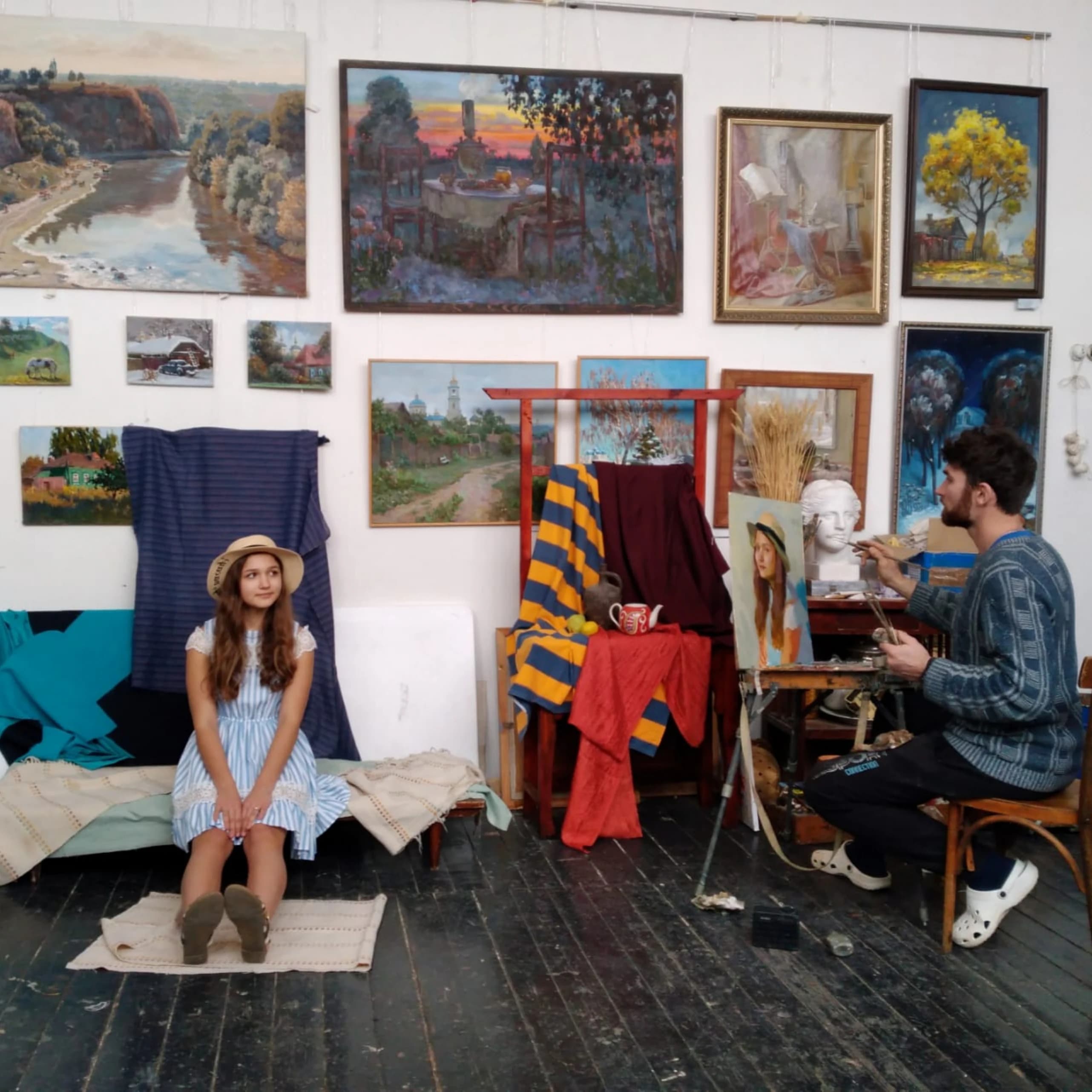 В мастерской